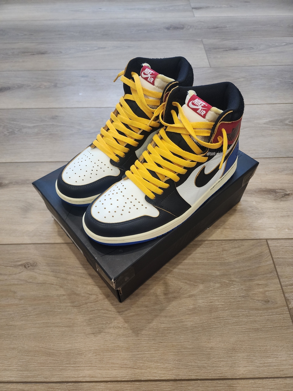 Jordan 1 Union Fragment Varsity Red